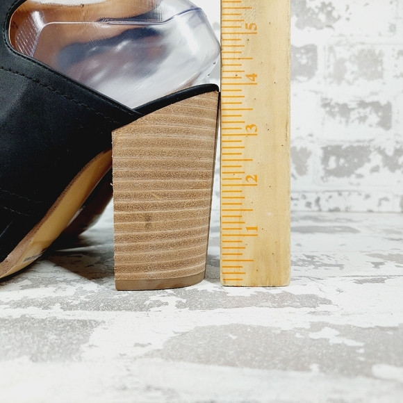 NEW DV Dolce Vita Brista Black Leather Block Heel Sandals A881 - Picture 2 of 11